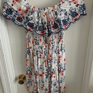 Summer off the shoulder dress